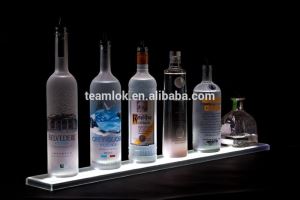 3 Tier LED Lighted Acrylic Wine Bar Display